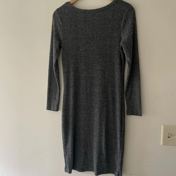 a new day Dresses & Skirts - A New Day Charcoal Gray Sweater Dress‎ - Long Sleeve